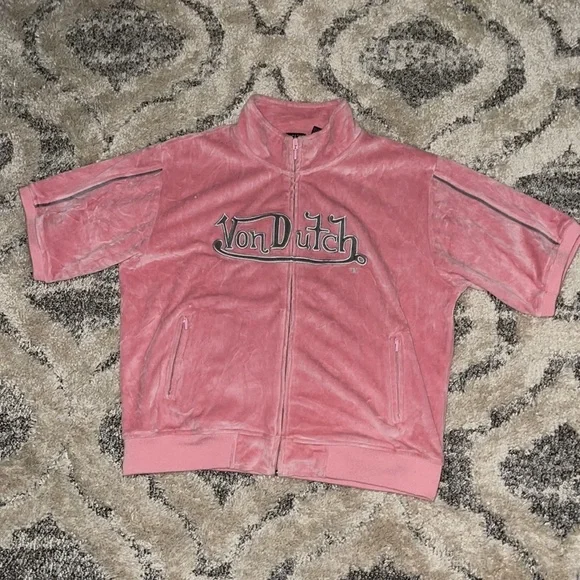 Vintage Von Dutch Short Sleeve Sweater NWOT - Picture 1 of 9